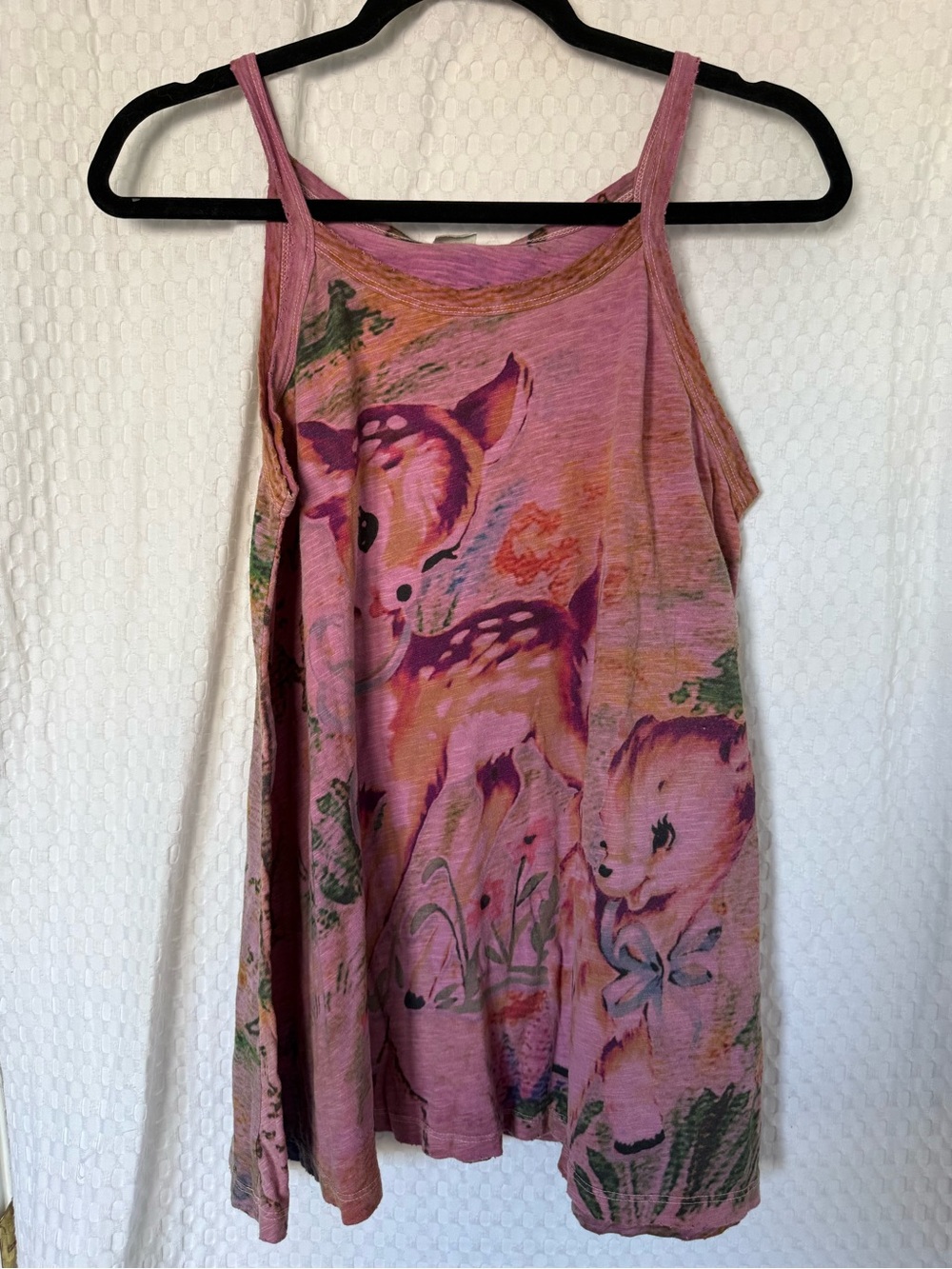 Magnolia Pearl Pink Floral Deer Dama Print Tank - Picture 2 of 9